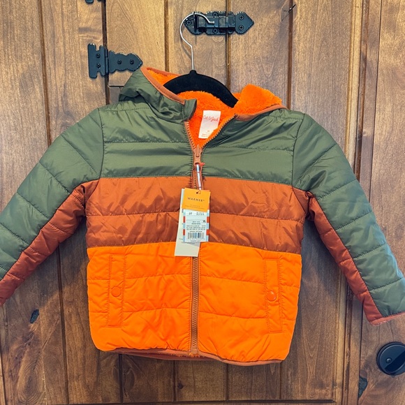 Cat & Jack Other - Cat & Jack Orange and Green Kids' Jacket